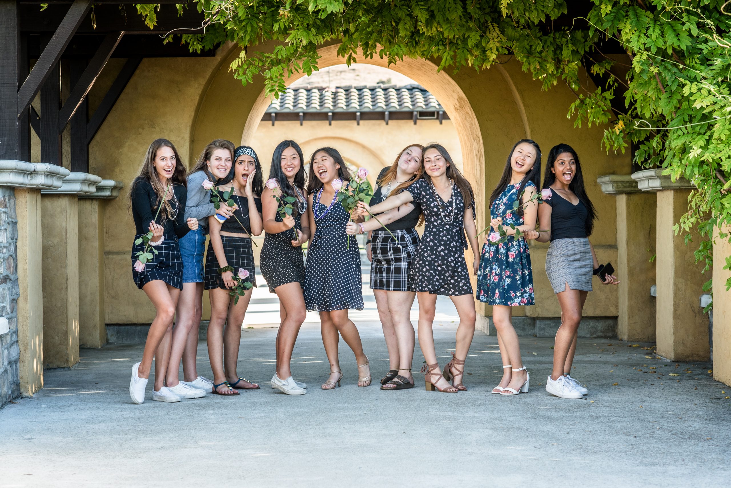 high school senior girls influencer team